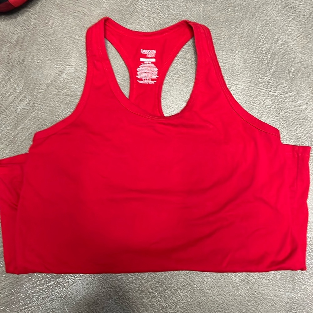 Red Racerback Danskin Now exercise tank size medium